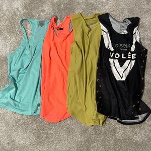 Lululemon, ASICS, Oiselle workout tanks - good condition (lot of 4)